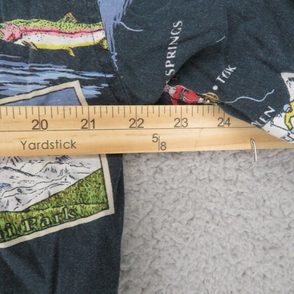 VTG David Carey Originals Alaska Button Down Shirt Adult L All Over Print Casual - Picture 6 of 12